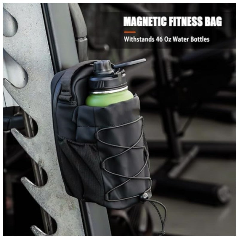 Magnetic Gym Sling Bag with Water Bottle Holder