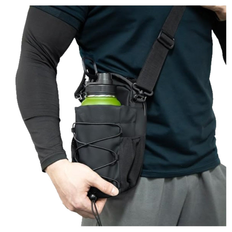 Magnetic Gym Sling Bag with Water Bottle Holder