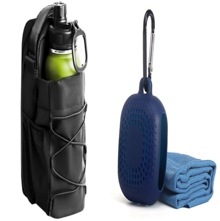 Magnetic Gym Sling Bag with Water Bottle Holder