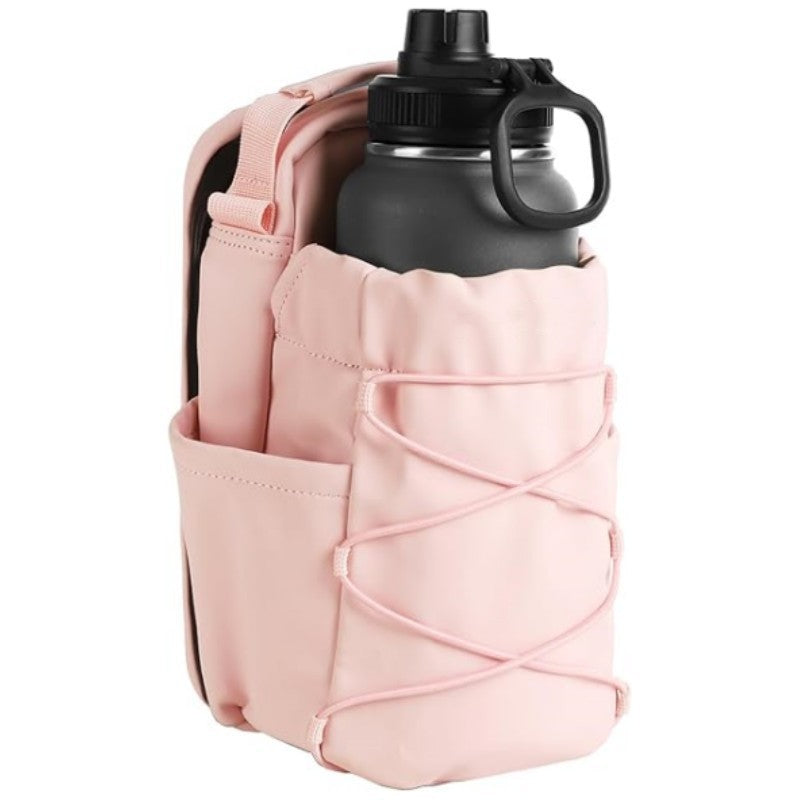 Magnetic Gym Sling Bag with Water Bottle Holder