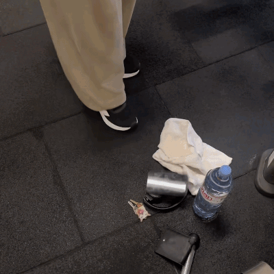 Magnetic Gym Sling Bag with Water Bottle Holder
